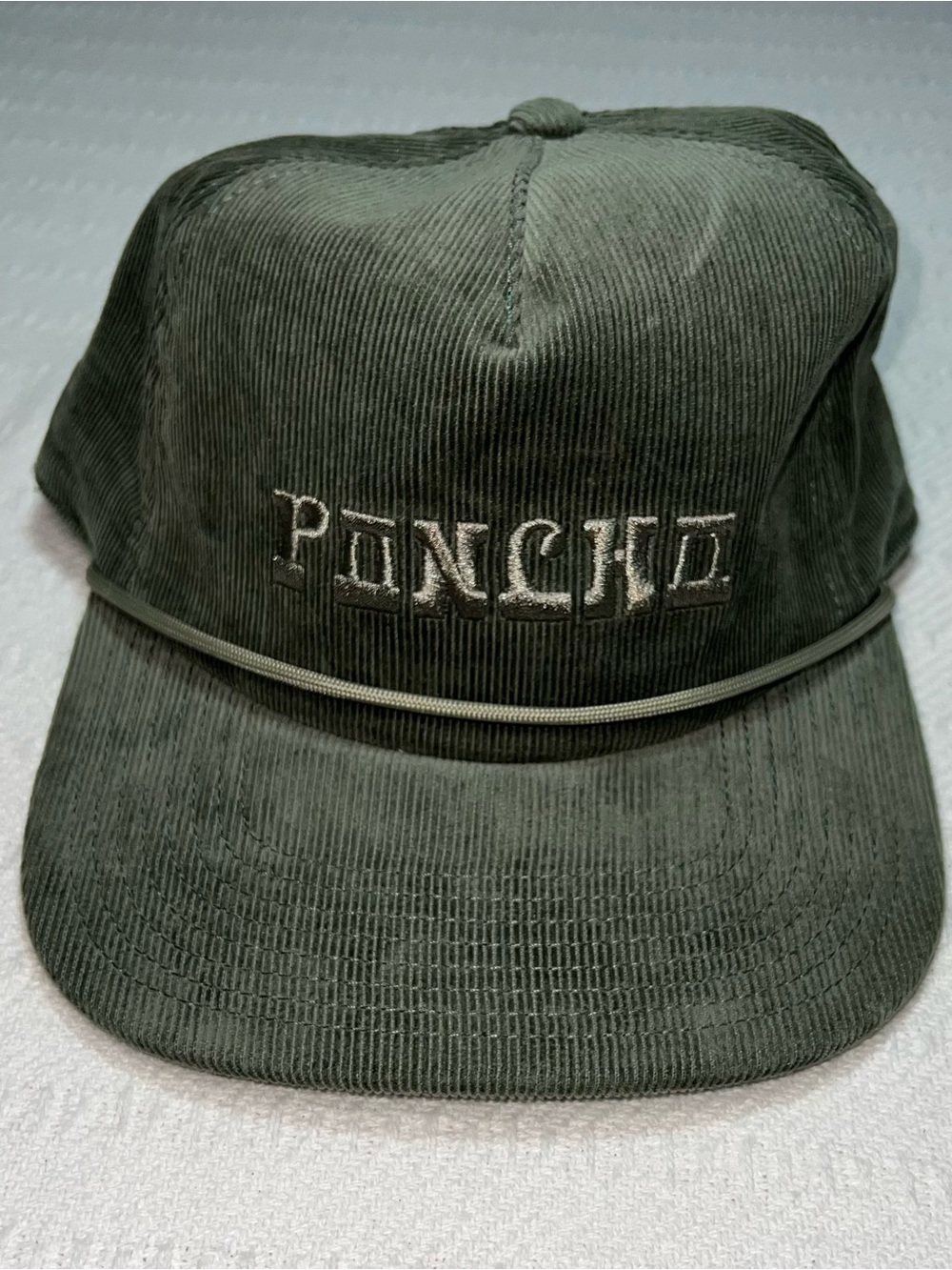 Poncho Outdoors Mens Corduroy Hat One Size Fishing Hiking Nature Skater